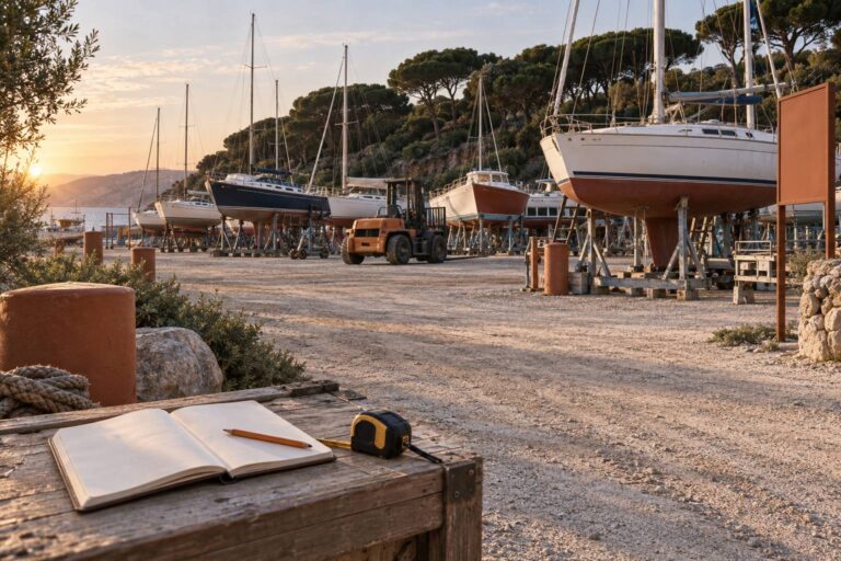 Rimessaggio barca a terra: costi in provincia di Livorno