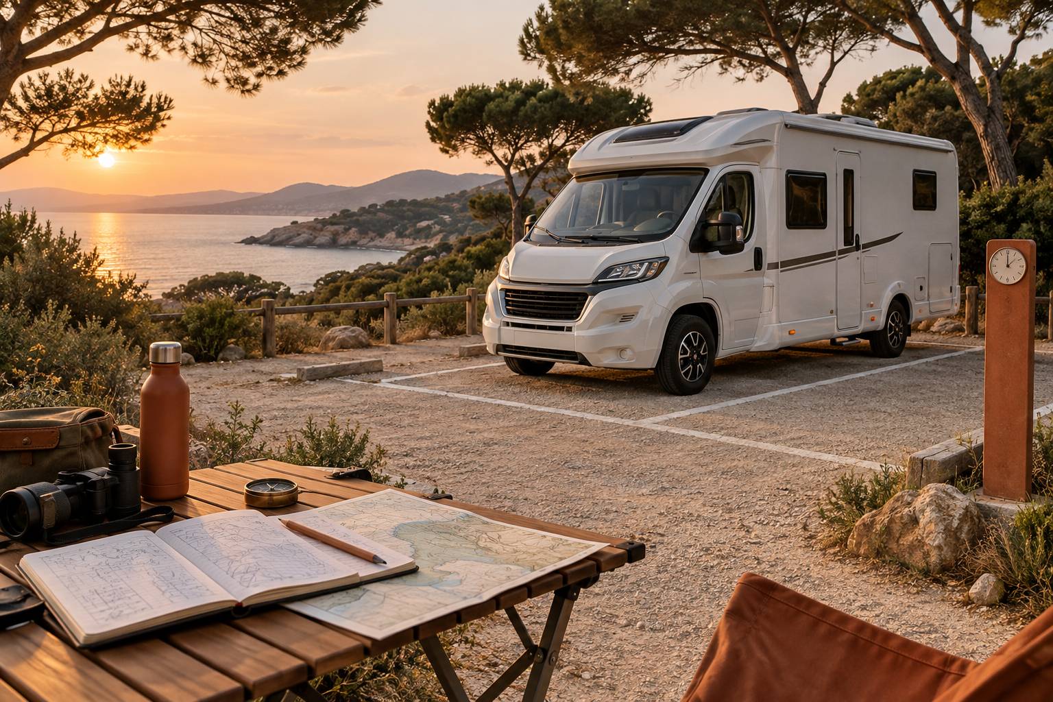 Illustration éditoriale du sujet : Sosta camper a Livorno: regole, divieti e orari per comune