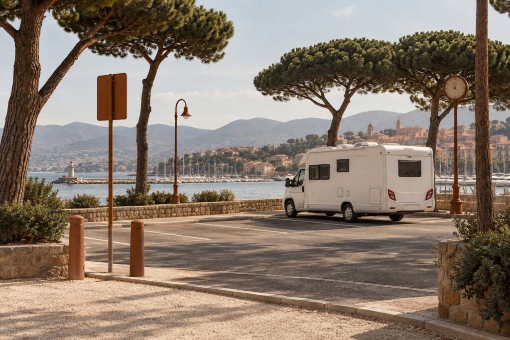 Illustration éditoriale du sujet : Sosta camper a Livorno: regole, divieti e orari per comune